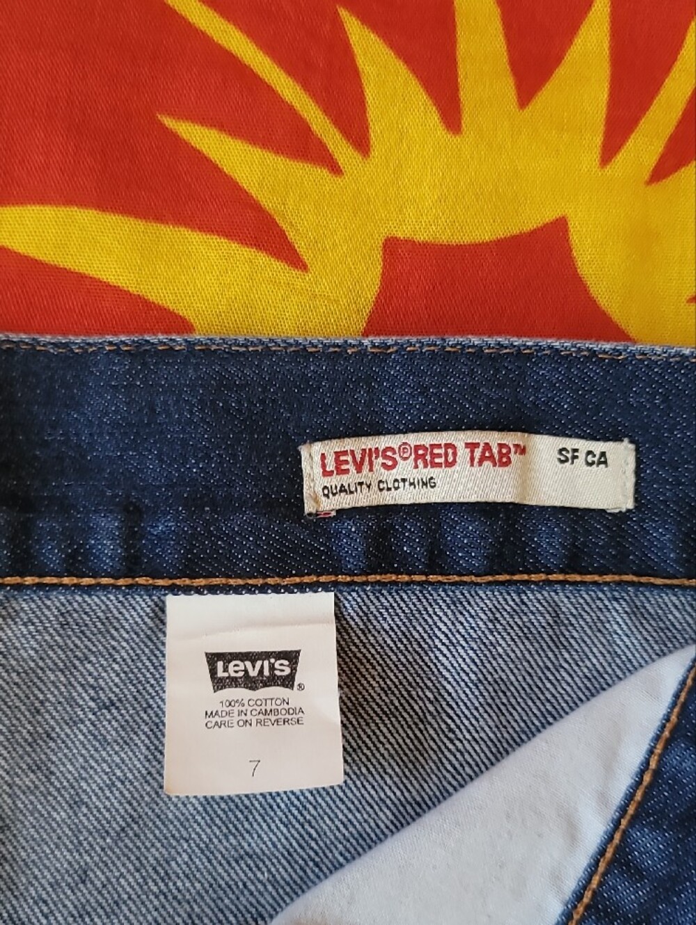 Levi's Fun Ready Dark Blue Denim Mini Skirt - Picture 11 of 11